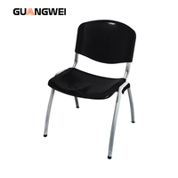 Chaise d'étude empilable GUANGWEI à prix d'usine pour lycée, salle de classe, formation, hôpital, maison, bureau, avec tableau d'écriture intégré