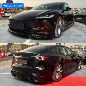 Kit carrosserie de haute qualité en ABS BSKT, lèvre avant, jupes latérales, lèvre arrière, adapté au modèle <span class=keywords><strong>Tesla</strong></span> 3 2023, pièces de voiture, pièces automobiles - Product Image 4