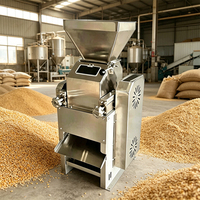 Machine à floquer le sorgho et à décortiquer le riz, capacité 450 kg/h, en acier inoxydable 304, certifiée CE, pour usage agricole, avec moteur intégré