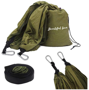 Chất Lượng Cao Nylon Trọng Lượng Nhẹ Đôi Dù Võng Di Động Ngoài Trời Cắm Trại Muỗi Net Lều Cho Đi Bộ Đường Dài Tối ưu Cho - Product Image 3