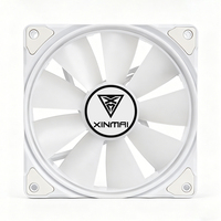 Ventilateur de boîtier blanc personnalisable en usine, haute qualité, ventilateur de refroidissement CPU RGB, ventilateur de refroidissement PC, ventilateur de tour