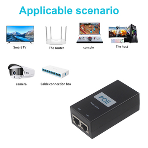Injector Ethernet LAN không dây cho máy ảnh 24V 48V Power Adapter POE AC Adapter Cáp POE Bộ chuyển đổi - Product Image 5