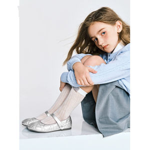 Zapatos de Ballet Mary Janes para Niñas Hzbc OEM ODM - Parte Superior de Microfibra Iluminada Bordada, Cierre de Velcro, Suela de Goma Antideslizante - Product Image 3