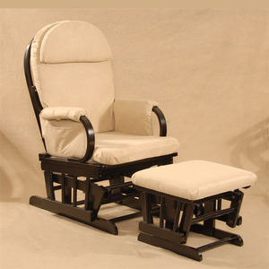 <b>Indoor</b> Use Relaxing Rocking Single Sofa <b>Chair</b> Wood Living Room Adults <b>Glider</b> Rocking Arm <b>Chair</b> with Footstool - Product Image 1