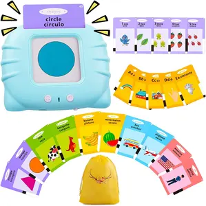 ABC Learning Flash Cards for Toddlers 2-4 Spanish English Autism Toys Speech Therapy Toy Educational Learning Talking Sight Word