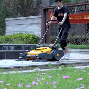 Chancee U90 Sweeping Machine Hand Push Mini Manual Road Sweeper Walk Behind Floor Sweepers For Garden