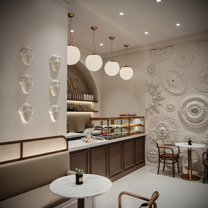 Boulangerie Composite magasin de détail longue bande droite style stratifié ligne droite type présentoir - Product Image 4