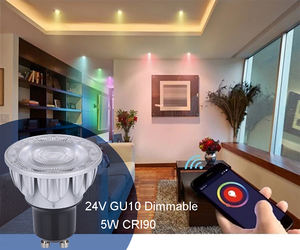 Benory 24V <span class=keywords><strong>Spot</strong></span> DALI PWM 0-10V Dimmable <span class=keywords><strong>LED</strong></span> éclairage KNX Loxone Smart Home utilisation GU10 Spotlight 5W CRI90 COB <span class=keywords><strong>led</strong></span> ampoules mr16 gu10 - Product Image 2