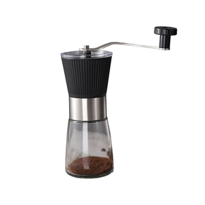 ขวดแก้วสแตนเลสเครื่องบดกาแฟด้วยมือแกนเซรามิกแบบมือหมุนโลโก้ตามสั่ง - Product Image 2