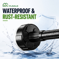 YIJIALE, usine avec 13 ans d'expérience, OEM personnalisé, tringle de douche en acier au carbone de 25 mm, 0,95-1,5 m, système de verrouillage par torsion breveté, pour salle de bain