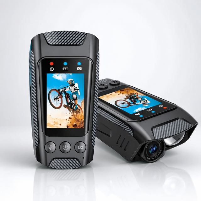 Wholesale C3PRO Real 4K WiFi Action Camera EIS 2.0 Inch IPS Screen 1000LM Flashlight Sports Camera for Cycling OEM ODM
