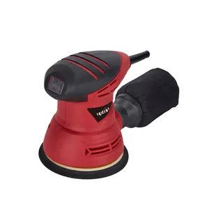 240W 5 Inch Màu Đỏ 8 Lỗ Đĩa Mài Mòn 125Mm Móc Và Vòng Lặp Sanding Đĩa 240 Grit Giấy nhám Sander