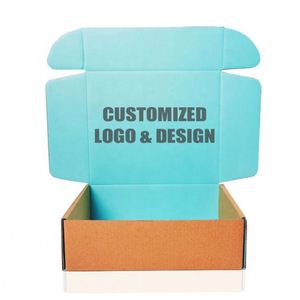 Boîtes d'expédition personnalisées imprimées en usine, boîtes en carton ondulé coloré, emballage en carton kraft avec boîte d'expédition - Product Image 2