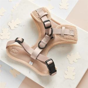 メーカーカスタムパーソナライズされた冬の豪華な小さな調節可能なフリースベルベットテディ犬のハーネスカスタム犬のハーネステディ - Product Image 3