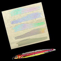 Autocollant Holographique Écailles de Poisson ALPHA Haute Intensité - Décalque Réaliste en PET pour Leurre de Pêche DIY