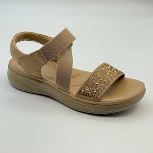 Trendy Dames <span class=keywords><strong>Platform</strong></span> Sandalen Strass Open Teen Slip-On Gesp Enkelband Verstelbare Bandjes Luxe Strandschoenen - Product Image 5