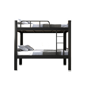 Cama litera doble de metal resistente de estilo moderno para adultos, ideal para hoteles y apartamentos. - Product Image 2