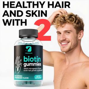 OEM Vitamina Gummies Biotina Gummies 10000 Microgramos de Biotina Pura Suplemento PARA EL Crecimiento del Cabello - Product Image 5