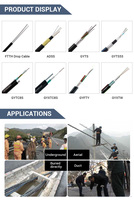 Cable de Fibra Óptica GJFXTKV para Interiores/Exteriores, Fabricado en China, Precio al por Mayor, 2 y 4 Núcleos