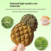 Gâteau à la paille de canne à sucre pour lapin de compagnie, friandise pour hamster, collation pour lapin d'Inde, nourriture sèche naturelle riche en fibres, ingrédients naturels