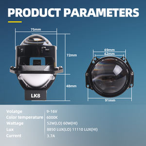 Sanvi LK8 Nouveau Type Bi Led Lentille 3 Pouces Blanc Led Projecteur Lentille Phares Auto Lumières - Product Image 6