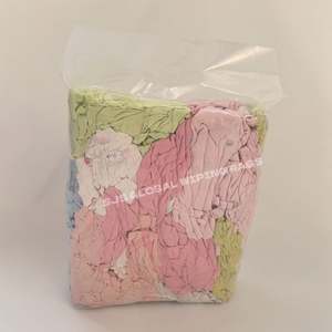 Paños de Limpieza de Felpa de Algodón 100% Premium, de Colores Mezclados, 25 kg, para Uso Industrial - Product Image 1