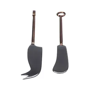 Couteaux à beurre et fromage modernes couverts en argenterie ensemble de couverts avec manche rond en acrylique ensembles d'ustensiles de cuisine en vrac en gros - Product Image 2