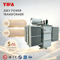 Transformateur de puissance immergé dans l'huile triphasé YIFA 35 kV, transformateur de distribution 35/0,4 kV, enroulement en cuivre, norme IEC