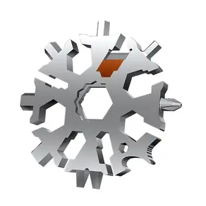 35 In 1 Mini Snowflake Multi Tool EDC Rope Cutter Outdoor Survival Gear Portable Hex Wrench Tool