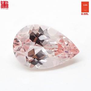 Saphir rose Morgan de laboratoire, taille <span class=keywords><strong>poire</strong></span>, fusionné à la flamme, pierre précieuse en vrac avec certificat AGL pour la fabrication de bijoux faits main - Product Image 1