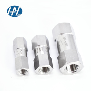 Thép không gỉ kiểm tra van áp lực cao nữ chủ đề nội bộ NPT kiểm tra van 1/8in, 1/4in, 3/8in, 1inch - Product Image 4