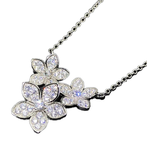 Conjunto de Joyería de Moda al por Mayor, Collar de Flores Chapado en Rodio para Mujer, Regalo de Boda - Product Image 5