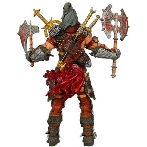 Figura de acción de guerrero bárbaro de alta calidad, juguete articulado con doble hacha y casco, venta al por mayor, personalizable - Product Image 3