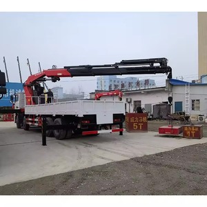 Shacman 8x4 Large Truck-Mounted Crane 8x4 16 Ton Folding Arm Lorry Crane Hydraulic <b>Boom</b> Crane Truck for Construction Site - Product Image 3