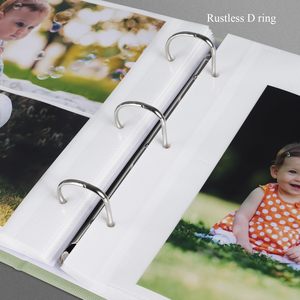 Album ảnh 4x6 ảnh giữ 200 hoặc 5x7 hình ảnh giữ 100 3 Vòng chất kết dính Album ảnh bìa lanh cuốn sách ảnh axit Album miễn phí - Product Image 6