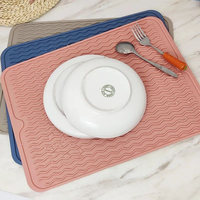 Tapis de cuisine écologique en TPR résistant à la chaleur avec isolation thermique pour le séchage de la vaisselle, les dessous-de-verre et la cuisson