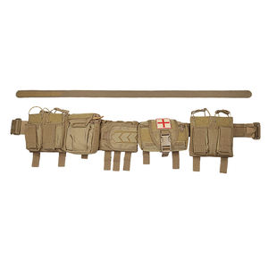 カスタムロゴ入りファーストエイドタクティカルベルト、ブラックナイロンユーティリティユニフォームセキュリティタクティカルデューティーベルトセット（男性用、バックル付き） - Product Image 4