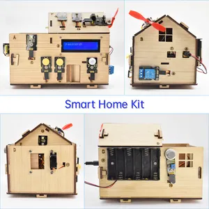 Hot Sale Smart Home Automation Projects Wooden House Electronic Component Kit for Arduino DIY Electronic Kit