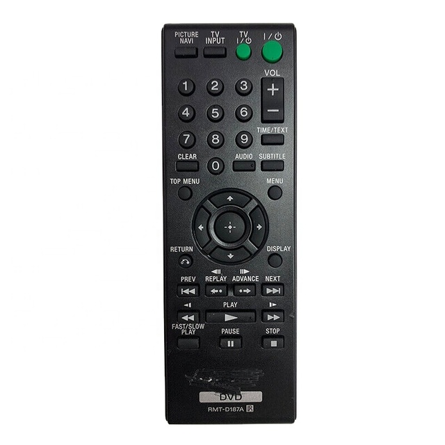 RMT-D187A Remote Control Work for Sony DVD Player DVP-NS710H DVP-SR200P