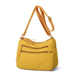 Sac messager pour femme avec logo personnalisé, en nylon, bandoulière réglable, fermeture éclair, multi-poches, sac bandoulière, faible MOQ, imperméable - Product Image 3