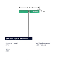 Antenne PCB 2,4 GHz, antenne trace PCB Bluetooth/WiFi avec connecteur IPEX pour souris sans fil / haut-parleur intelligent / module IoT