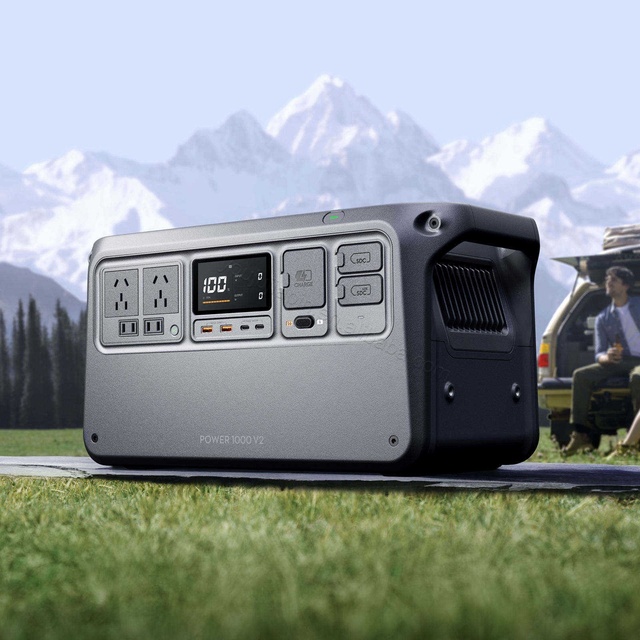 DJI POWER 1000 V2 Portable Power Station 1024Wh LiFePO4 Battery Solar Generator Charging Station for Home Energy Storage System