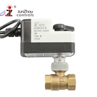 Vanne de régulation à 2 lignes et 1 point JUNZHOU BV13, actionneur motorisé 12V 24V 110V 220V 230V, vanne à bille électrique DN15 20 25 32 40 50