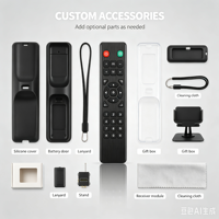 Télécommande infrarouge à code fixe KEYUAN TY-29A avec conception anti-choc, 4 boutons, portée de 20 m, pile AAA
