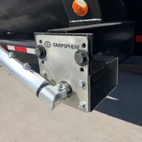 Kit de bâche électrique pour conteneur à roulettes - Bâche latérale pour couvrir les conteneurs à déchets avec bâche de remorque en PVC imperméable