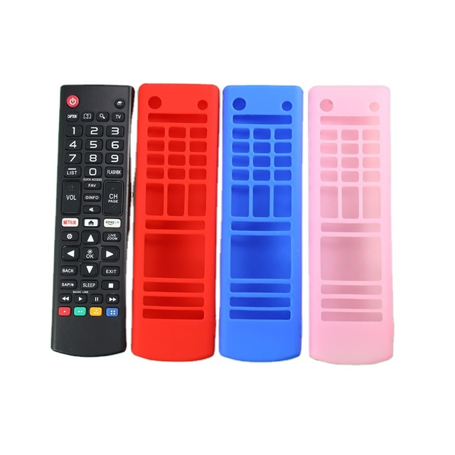 LG Universal Remote Control Silicone Protective Case Red/Black/Blue Hollow Luminous Color Thickened Made in China