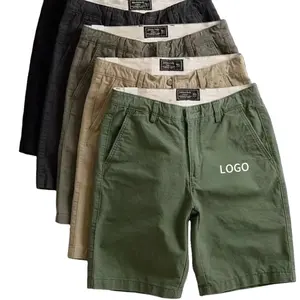 Fabriek Zomer Custom Casual Chino Golf Korte Groothandel Hoge Kwaliteit Kaki Cargo Shorts Heren Shorts Voor Heren