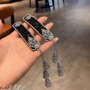 กิ๊บติดผมคริสตัลประดับพู่ระย้าสำหรับผู้หญิง กิ๊บติดผมคริสตัลระยิบระยับพู่ระย้า กิ๊บติดผมสไตล์ชาติพันธุ์ กิ๊บติดผมย้อนยุคสำหรับผู้หญิง - Product Image 3