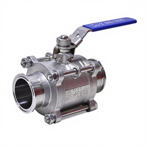 स्टेनलेस स्टील cf8m 1000wग 3 पीसी प्रकार बट वेल्ड मैनुअल संचालित बॉल वाल्व ओम अनुकूलन पानी के लिए 2 इंच पोर्ट आकार - Product Image 3