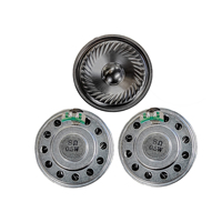 Altavoz de gabinete de metal de 2 pulgadas de diámetro con cono Mylar 8 Ohm 0,5 W Altavoces de juguete de anunciador ultrafinos para computadora Teléfono móvil